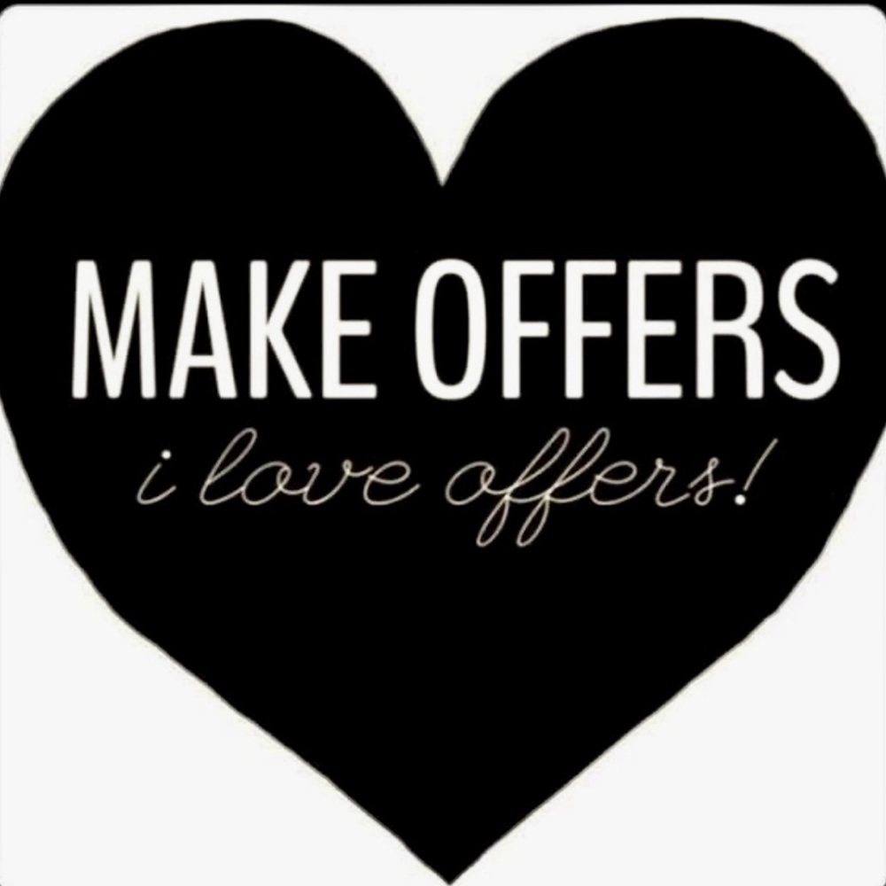 Accepting all reasonable offers!  BUNDLE and SAVE with additional DISCOUNTS!